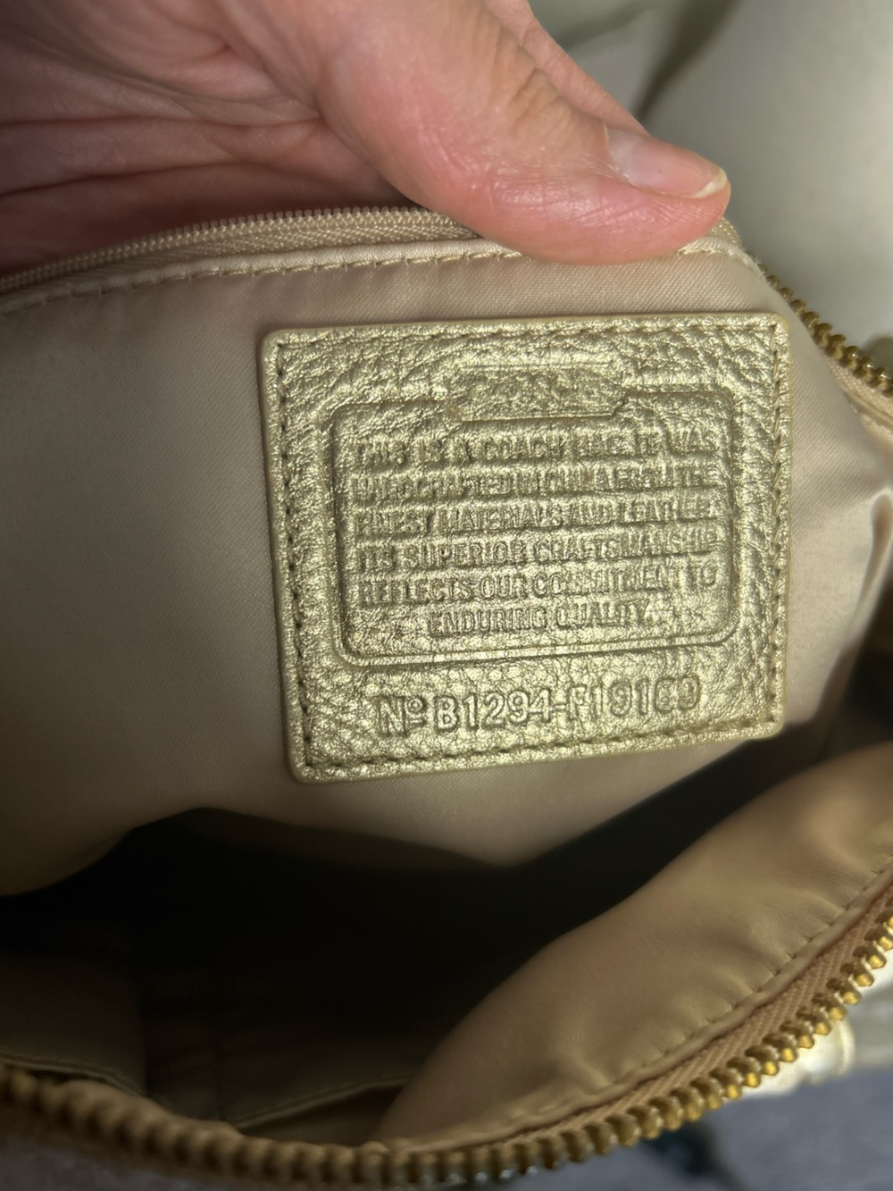 COACH Penelope Signature Convertible Shoulder Bag – Ivory Linen & Leather - Picture 10 of 11